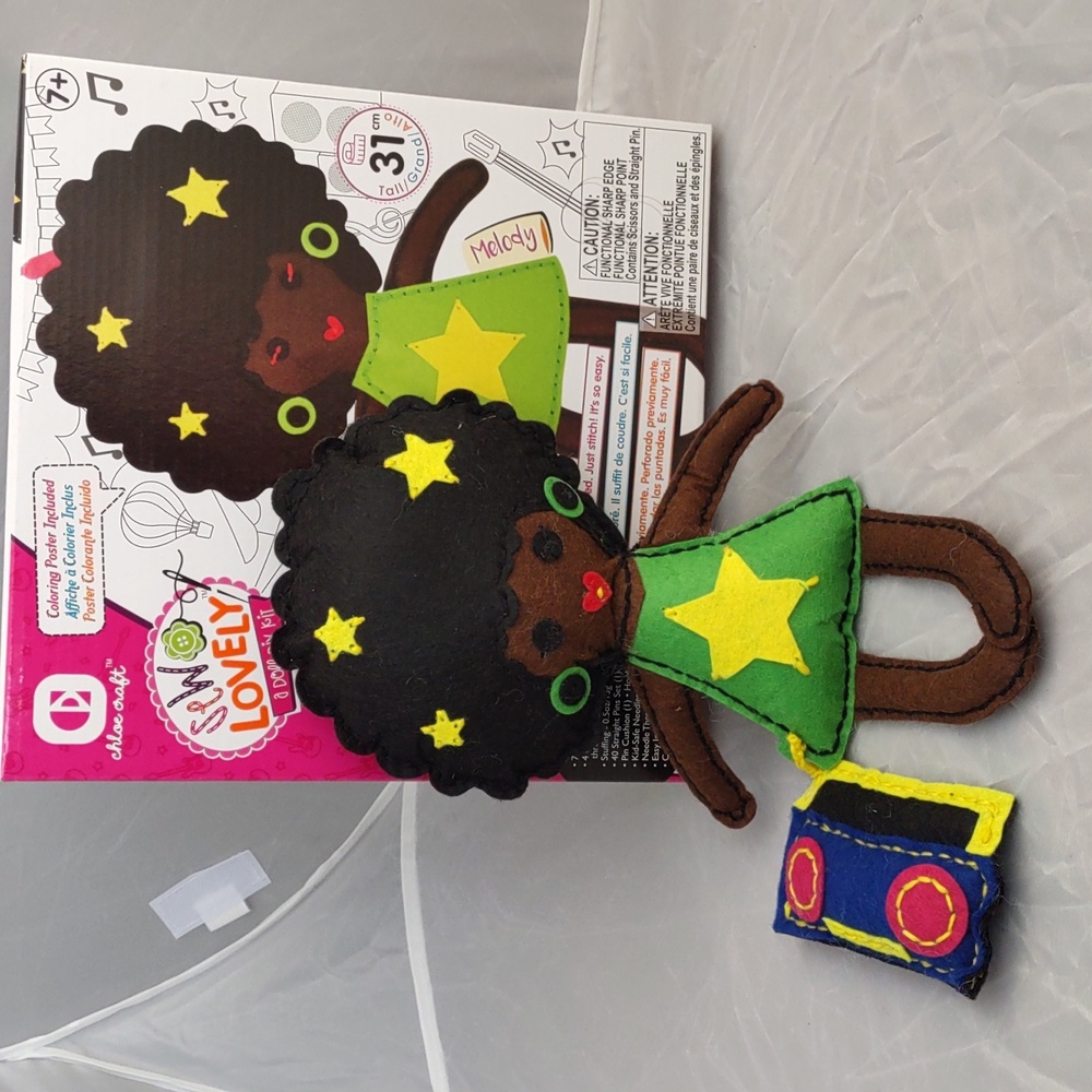 Lovely Doll DIY Craft Kit - Yellow and Green Make Your Own Doll